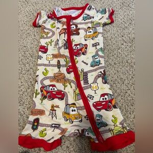 Little Sleepies pixar cars shorty romper
